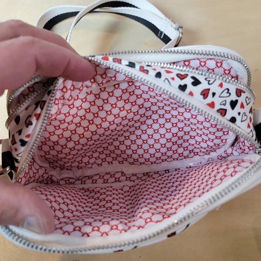 Brighton "LOVE SCROLL" Canvas Crossbody Bag - Picture 6 of 11